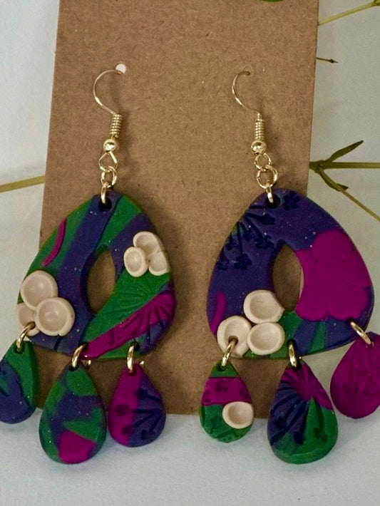Abstract Dangle Drop Earrings