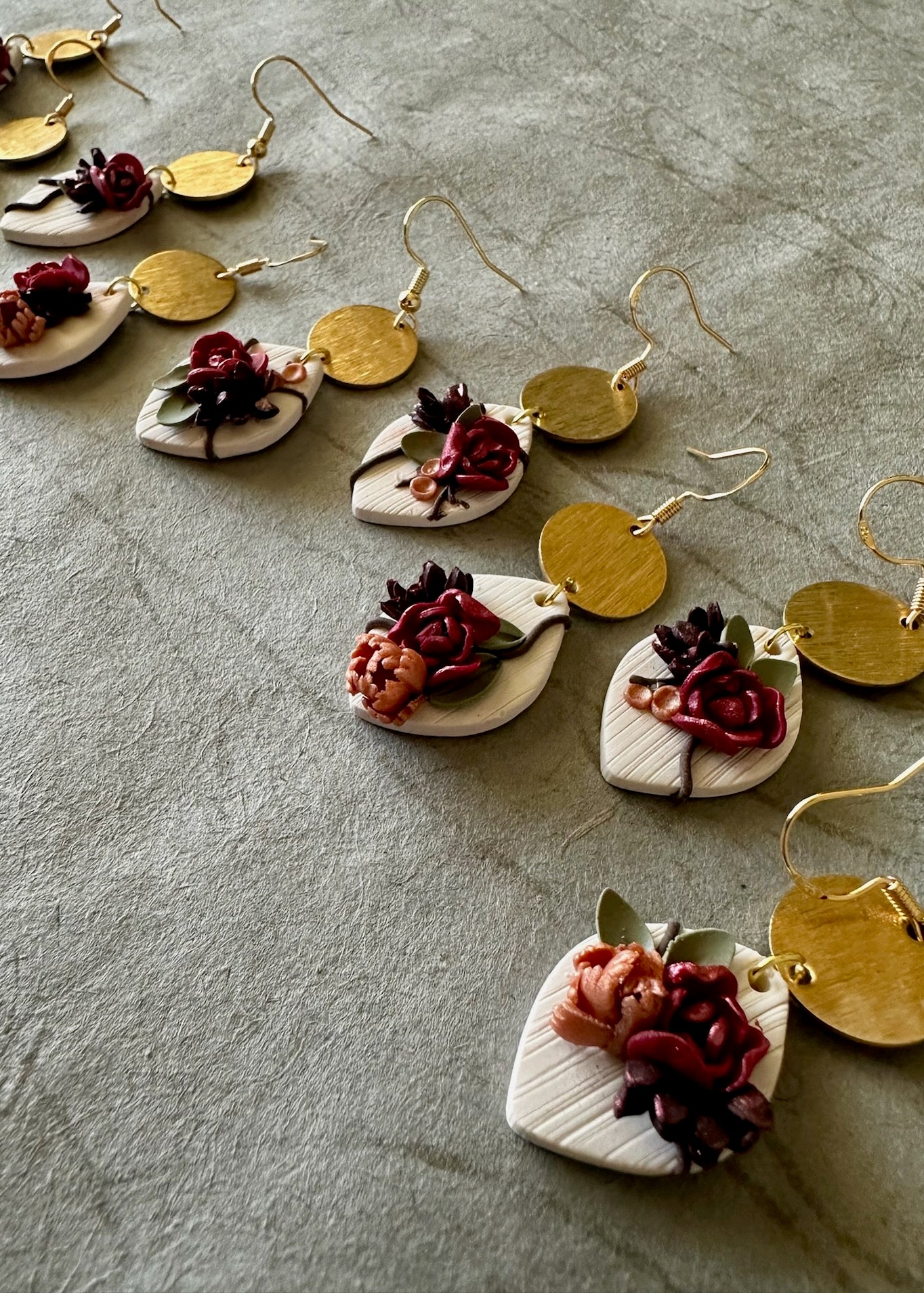 Floral & Gold Earring (Holiday 2025)