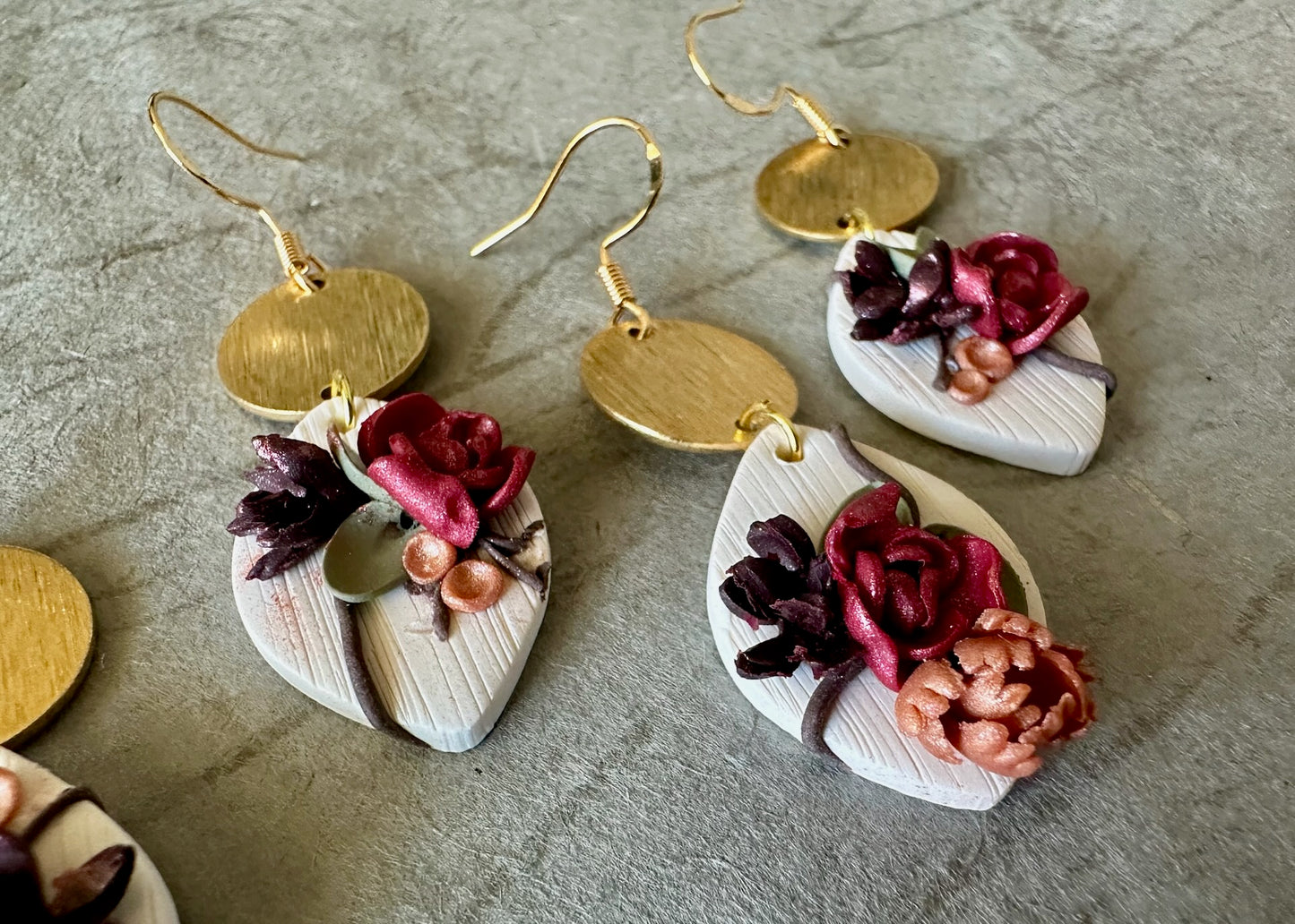 Floral & Gold Earring (Holiday 2025)