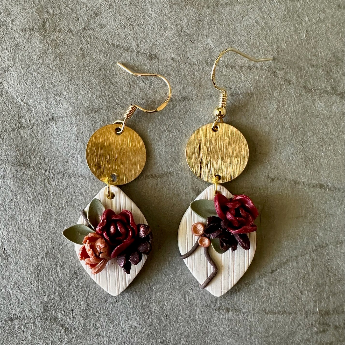 Floral & Gold Earring (Holiday 2025)