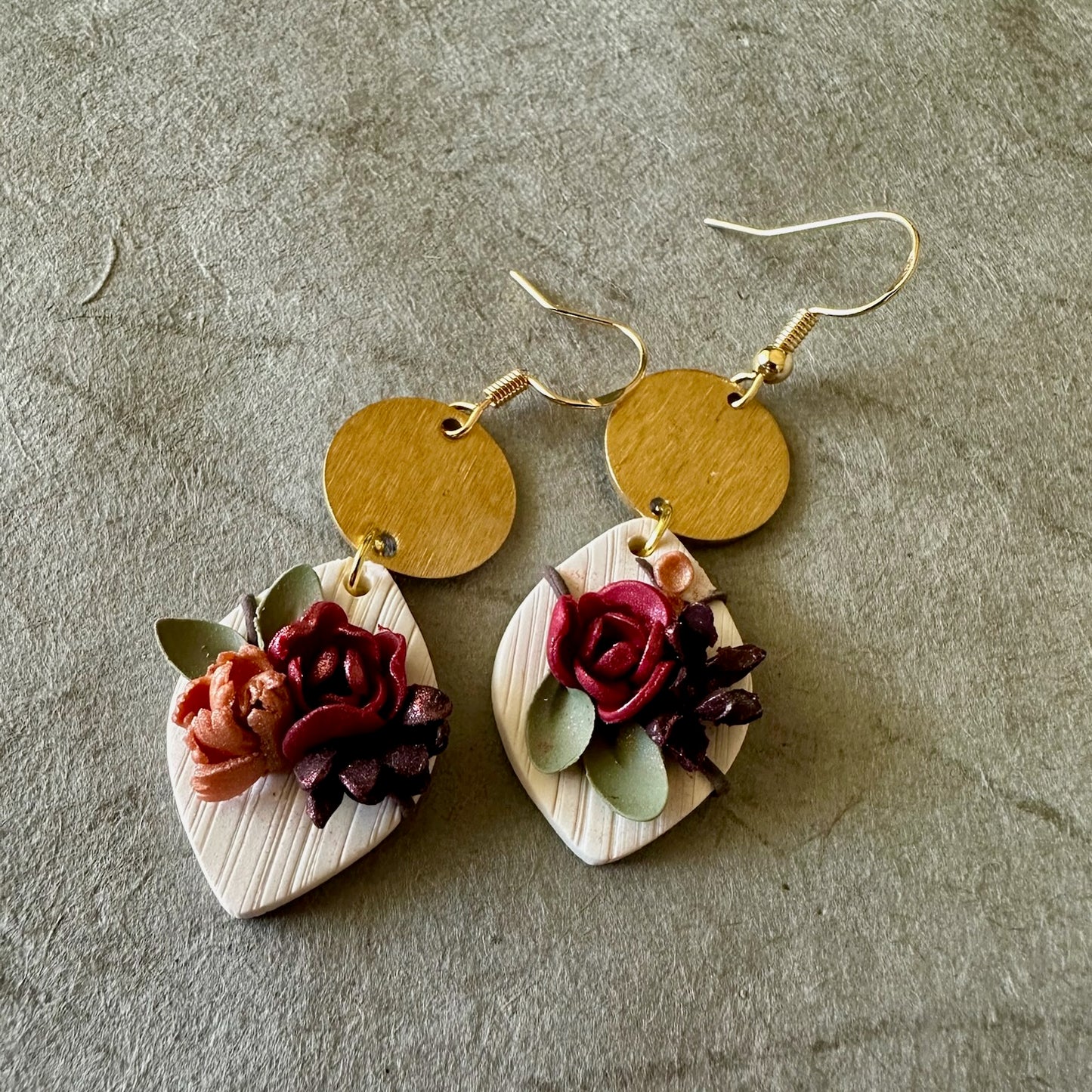 Floral & Gold Earring (Holiday 2025)