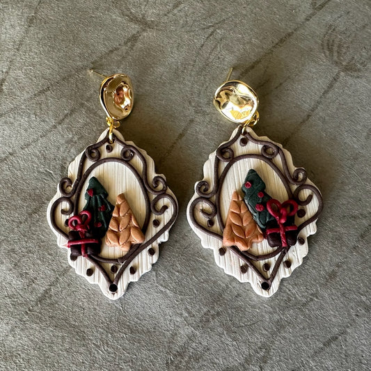 Tree & Present Earring (Holiday 2025)
